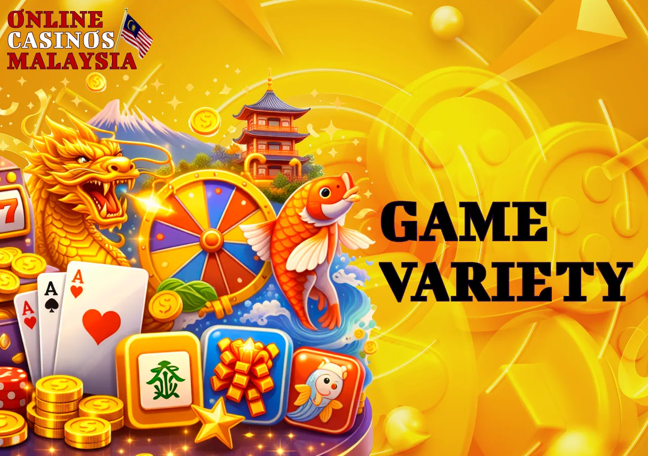 Game variety and software providers influence the overall casino rating.