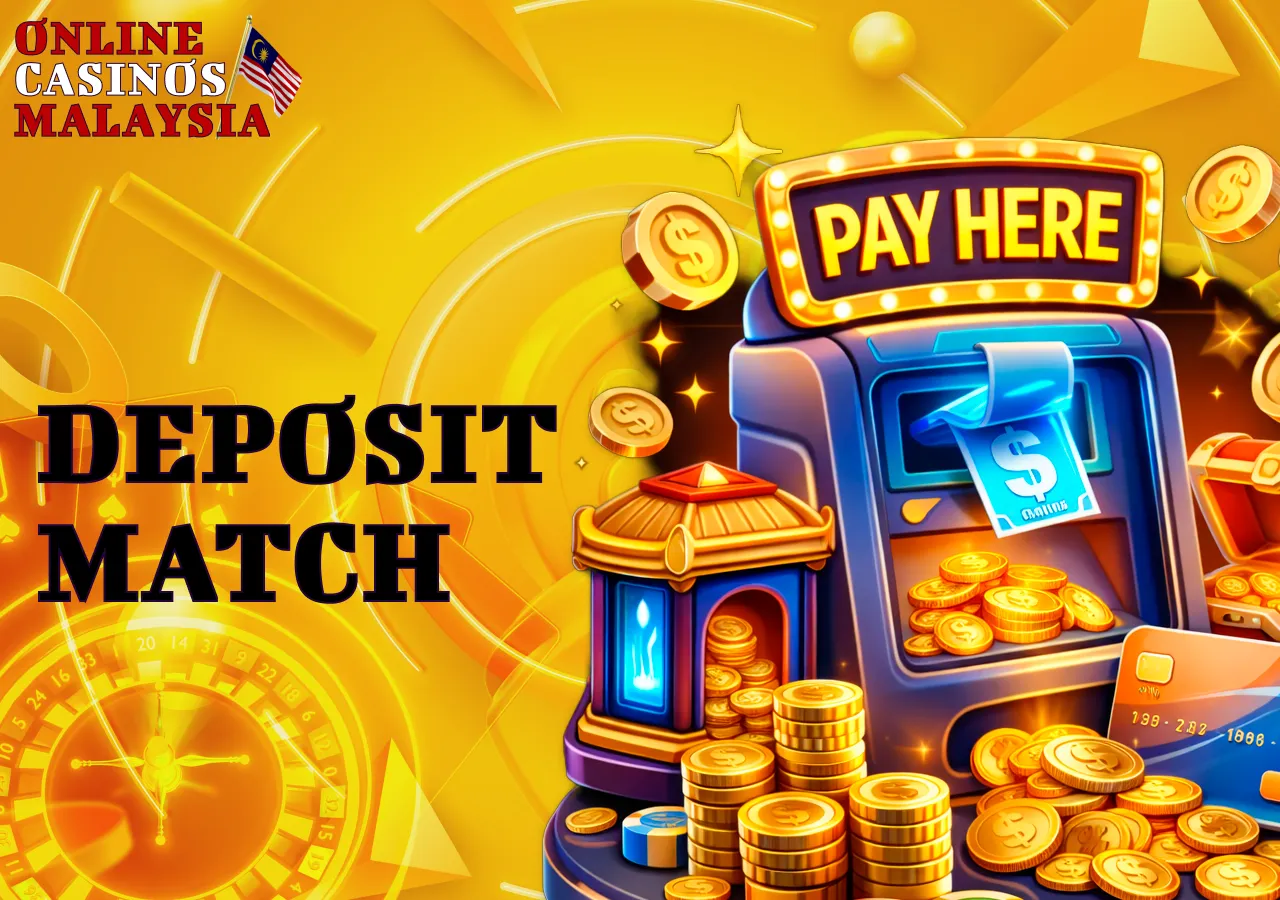 Deposit match bonuses increasing first deposits.