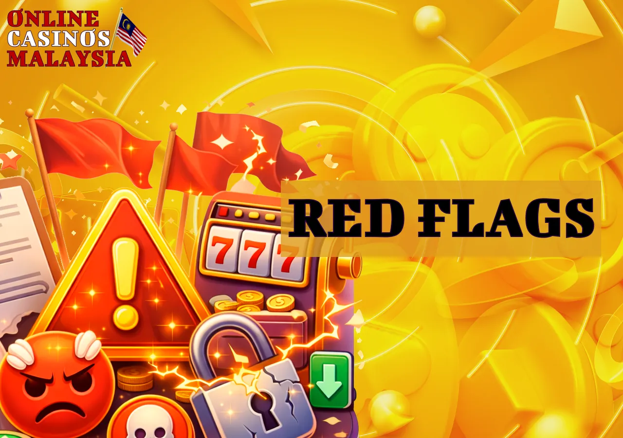 Red flags help identify potential risks and problematic platforms.